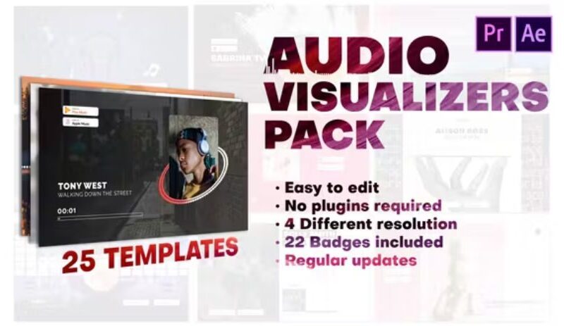 Videohive Audio Visualizers Pack for Premiere Pro