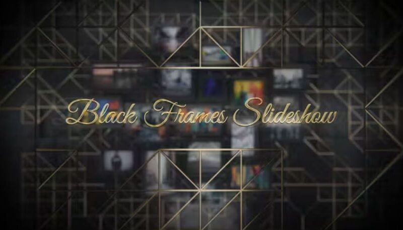 Videohive Black Frames Slideshow