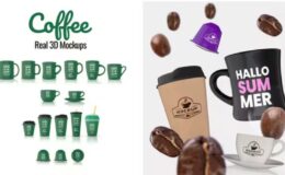 Videohive Coffee Real 3D Mockups