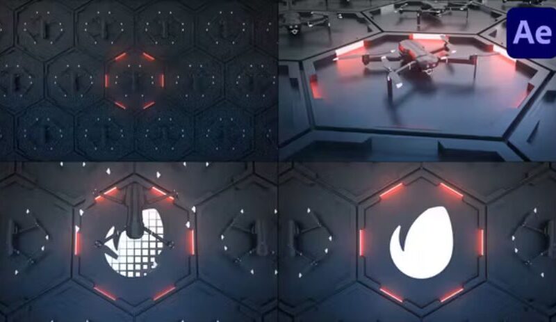 Videohive Drone Logo for After Effects