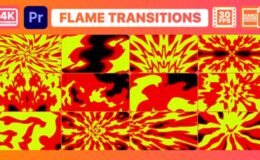 Videohive Flame Transitions | Premiere Pro MOGRT