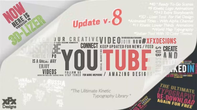 Videohive Kinetic Typography Pack V8 preview