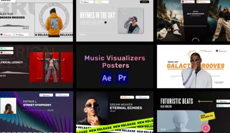 Videohive Music Visualizers Pack for Premiere Pro