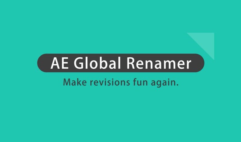 Aescripts AE Global Renamer 2 Win/Mac