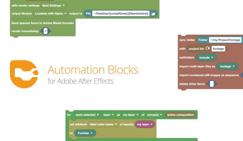 Aescripts Automation Blocks Win/Mac