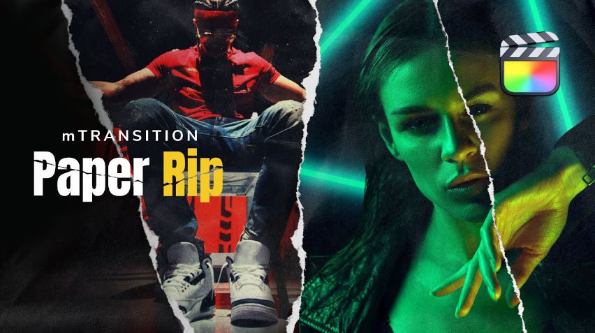 Rip Intro Video MotionVFX mTransition Paper Rip - INTRO HD