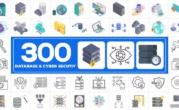 Videohive 300 Icons Pack - Cyber Security