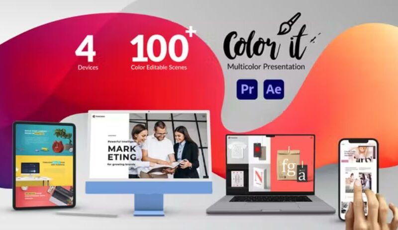 Videohive Color it – Multicolor Web and App Promo