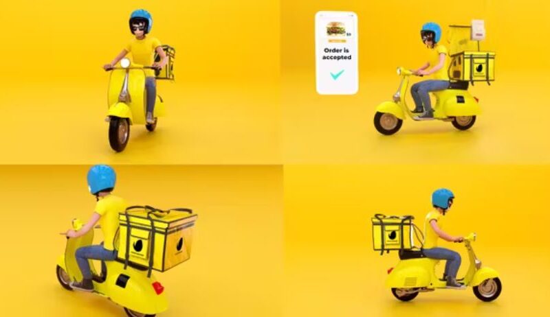 Videohive Delivery Service / Food Scooter