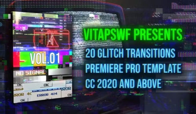 Videohive Glitch Transitions Vol. 01