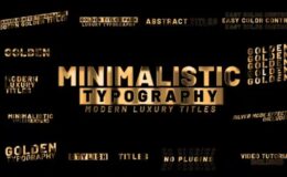 Videohive Golden Titles 46027485 