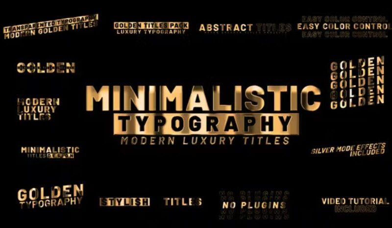 Videohive Golden Titles 46027485 