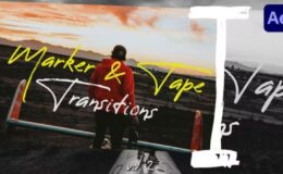 Videohive Marker & Tape Transitions Vol. 2