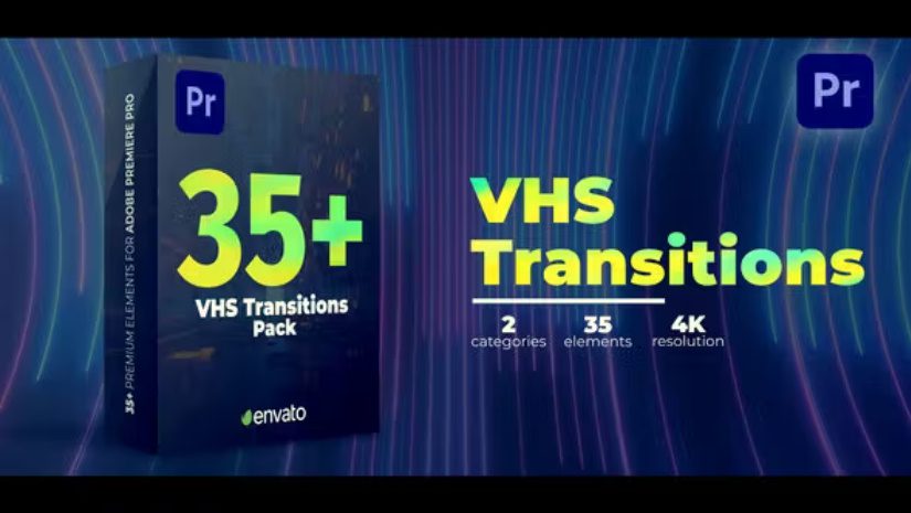 Videohive Vhs Transitions Premiere Pro Intro Hd
