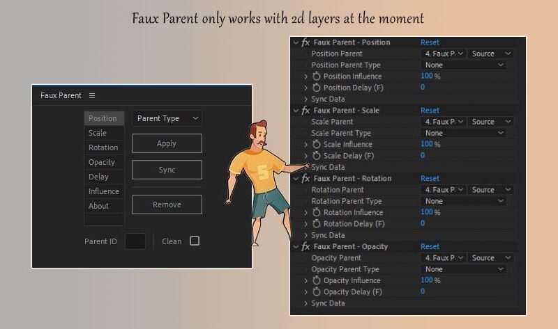 Aescripts Faux Parent v1.1 Win/Mac