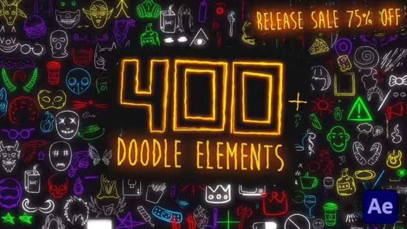 Videohive FLEXLINE | Hand Drawn lines Elements Package preview