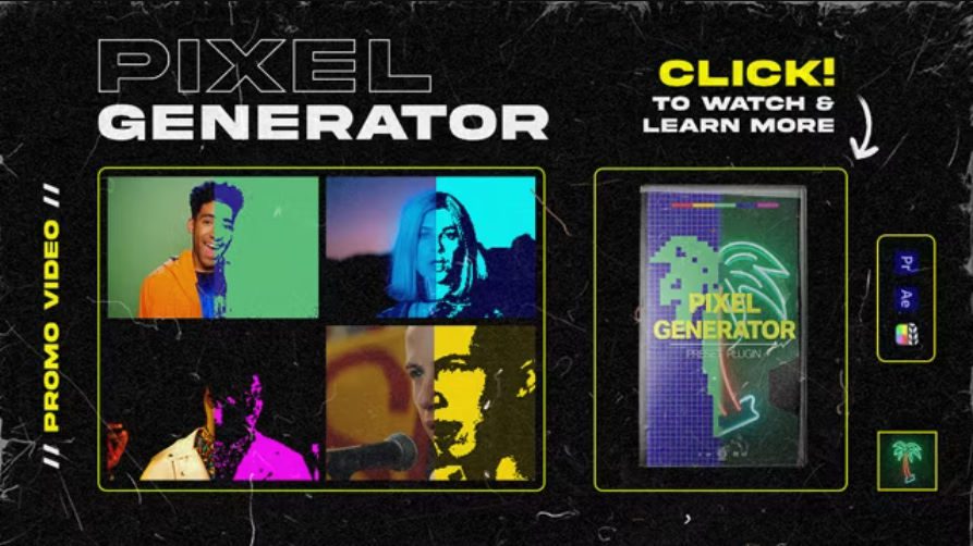 Tropic Colour RETRO PIXEL GENERATOR preview