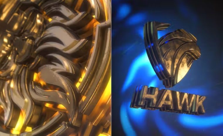 Videohive 3D Gold & Glass Logo Intro