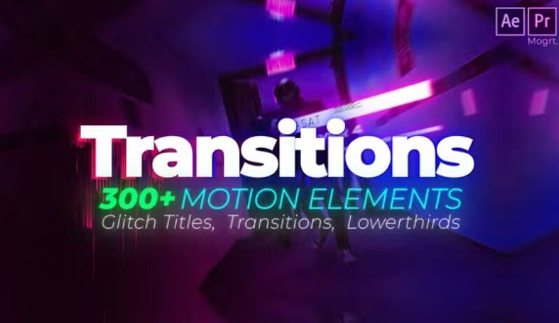 Videohive Glitch Titles and Transitions