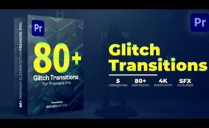 Videohive Glitch Transitions Premiere Pro