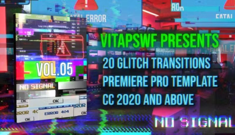 Videohive Glitch Transitions Vol. 05