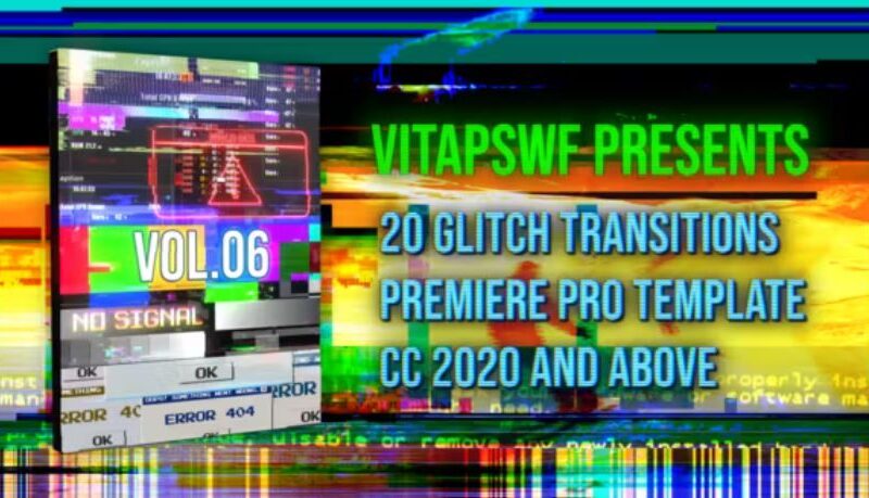 Videohive Glitch Transitions Vol. 06