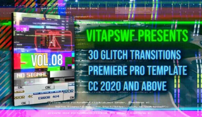 Videohive Glitch Transitions Vol. 08