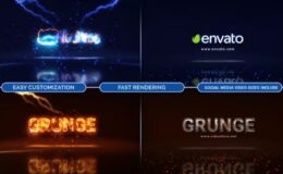 Videohive Lightning Storm Electricity Logo + Sound Effects