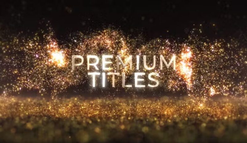 Videohive Luxury Glowing Gold Titles