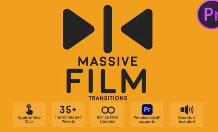 Videohive Massive Film Transitions