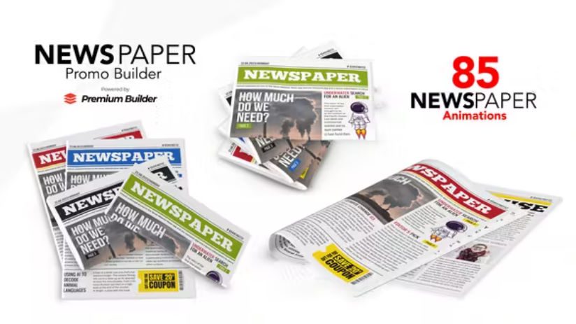 Videohive Newspaper Promo Builder preview