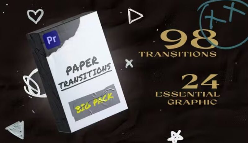 Videohive Paper Transitions | Big Pack