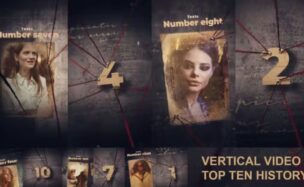 Videohive Top 10 History Vertical Video
