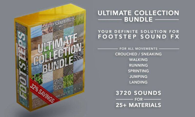 Footsteps Sound FX – Ultimate Collection Bundle v5.1