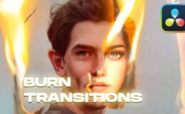 Videohive Burn Transitions | DaVinci Resolve