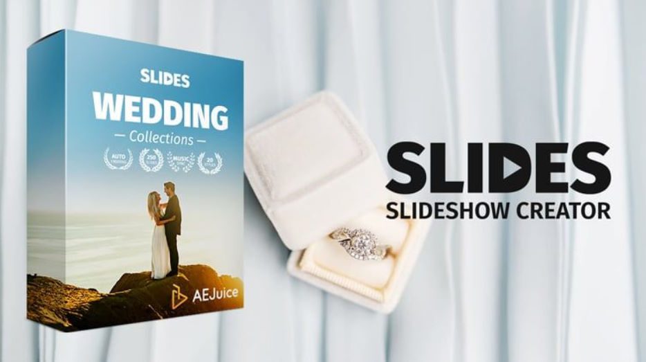 AEjuice Slides - Wedding Collection for After Effects and Premiere Pro preview