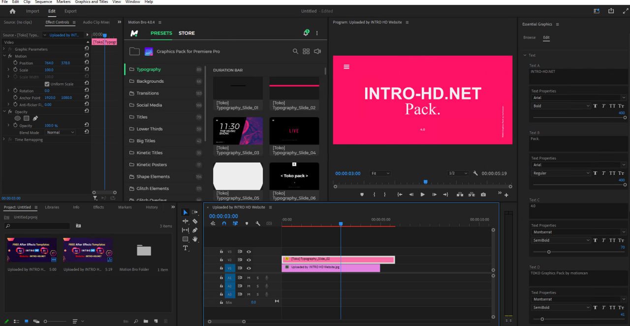 Graphics Pack for Premiere Pro