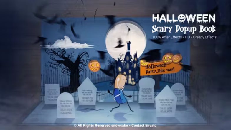Videohive Halloween Scary Popup Book