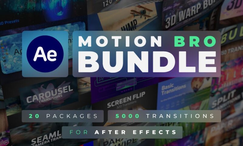Motion Bro Bundle for After Effects – 5000 Transitions