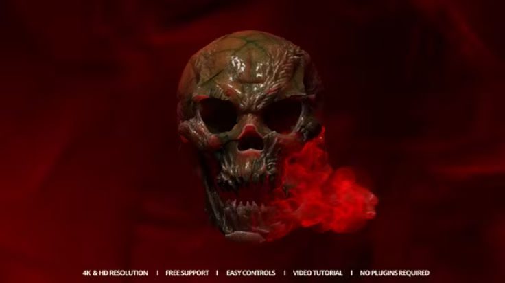 Videohive Cursed Skull Reveal