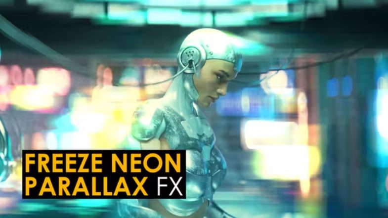 Videohive Freeze Neon Parallax Effects | Premiere Pro