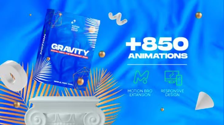 Videohive Gravity | Social Media and Broadcast Pack