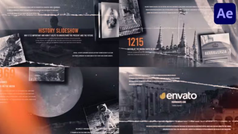 Videohive Historical Photography Slideshow for After Effects