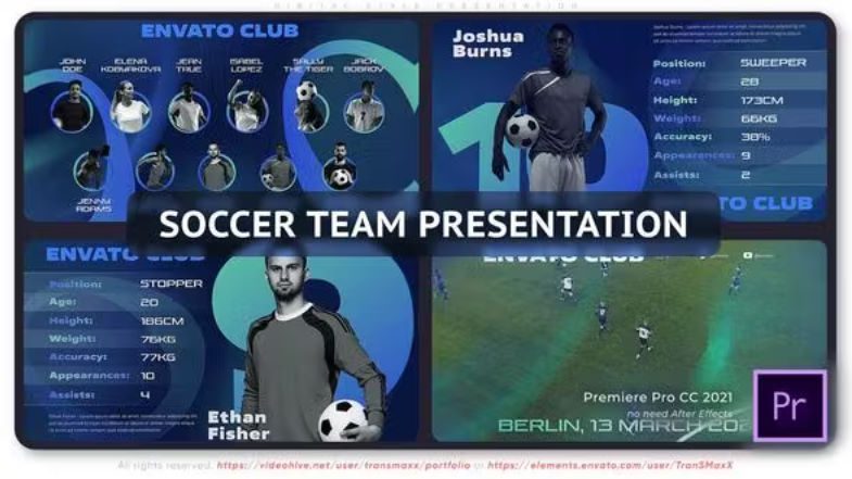 Videohive Soccer Team Presentation