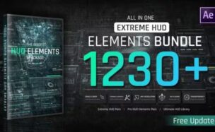 Videohive Extreme HUD Elements Bundle 1200+