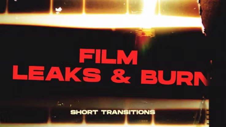Videohive Film Leaks & Burn Transitions | Premiere Pro