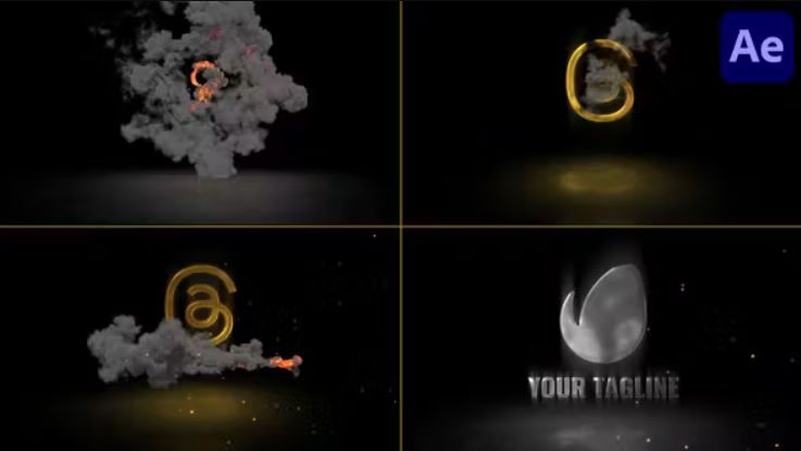 Videohive Fire and Smoke Logo Reveal for After Effects