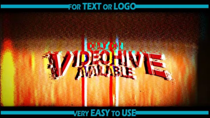 Videohive Grunge Glitch Logo Opener