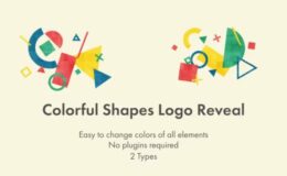 Motion Array Colorful Shapes Logo Reveal