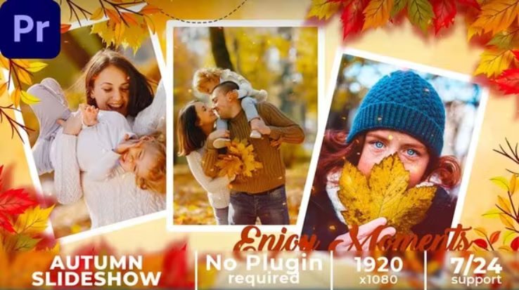 Videohive Autumn Memories Slideshow MOGRT